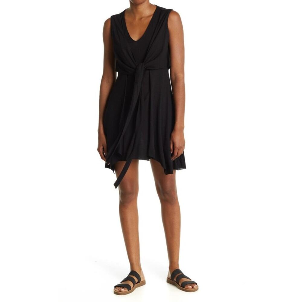 AllSaints Jayda Jersey Tie Waist Dress